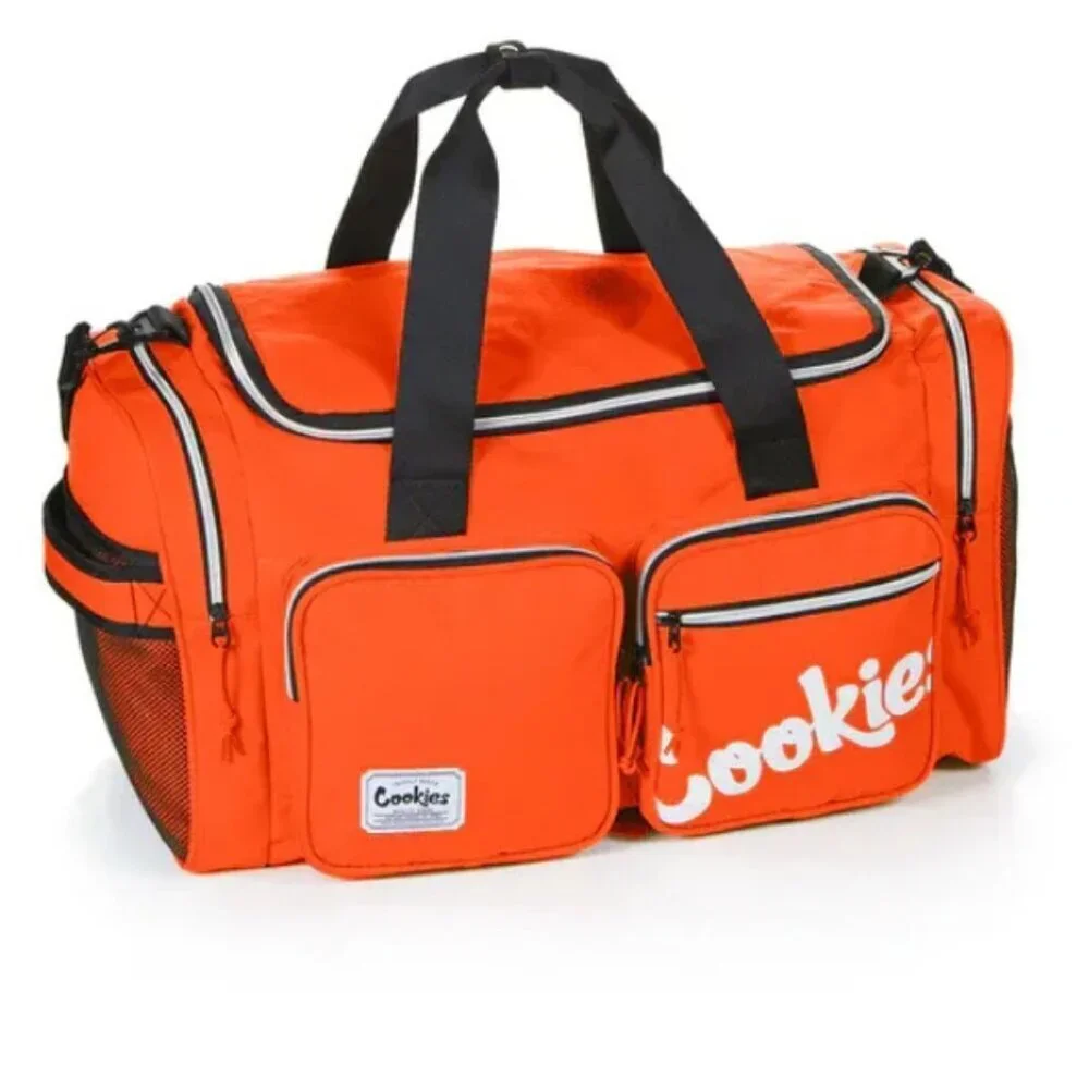 Cookies Heritage Smell Proof Orange Duffle Bag Streetwear Christmas Gift Ideas